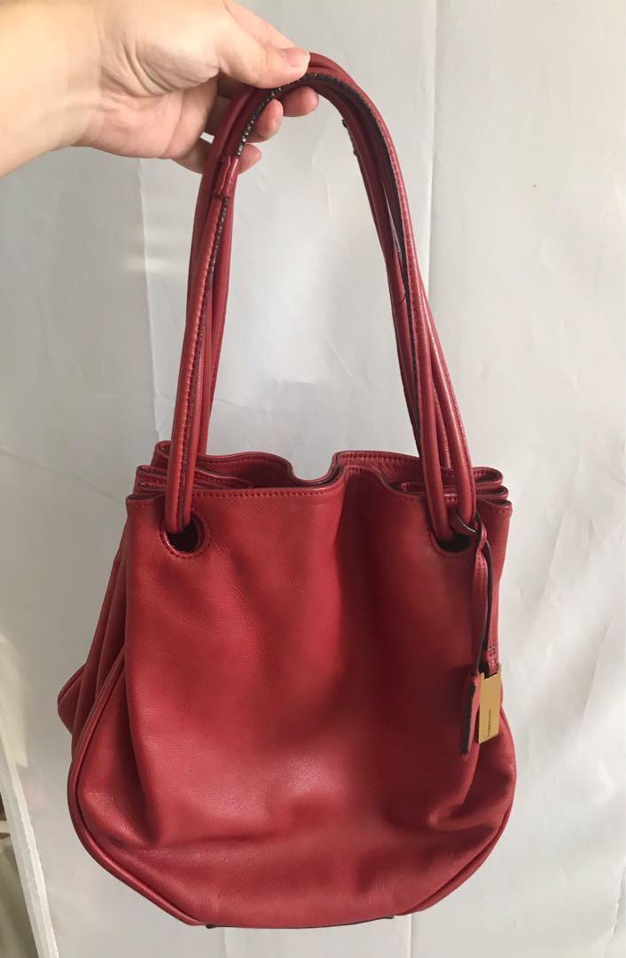 Rabeanco Petal Shoulder Bag Red Women s Fashion Bags Wallets Shoulder Bags on Carousell
