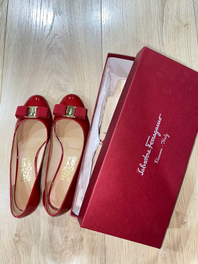 salvatore ferragamo shoes red