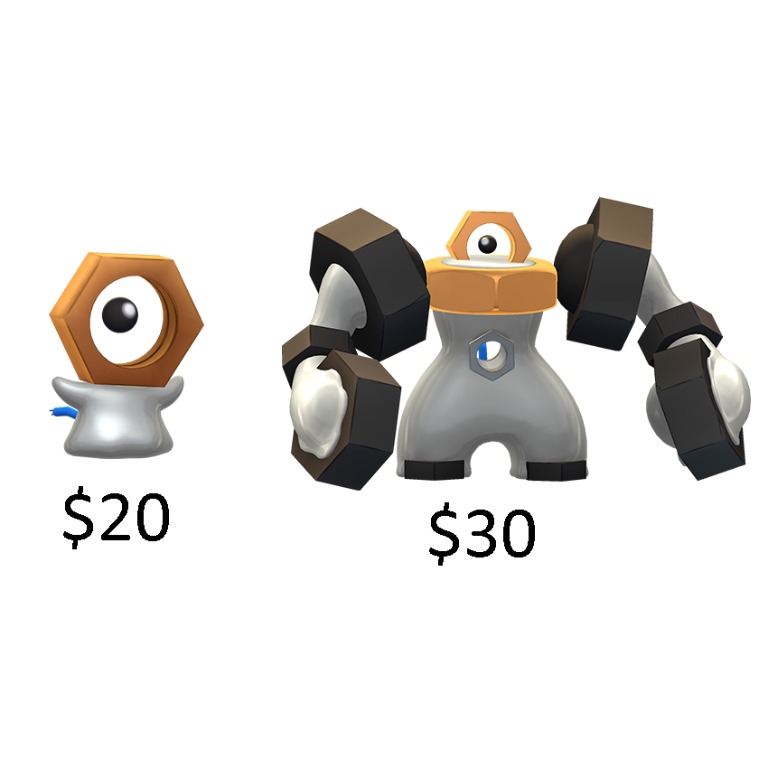 Shiny Meltan Melmetal Pokemon Go Video Gaming Gaming Accessories Game Gift Cards Accounts On Carousell