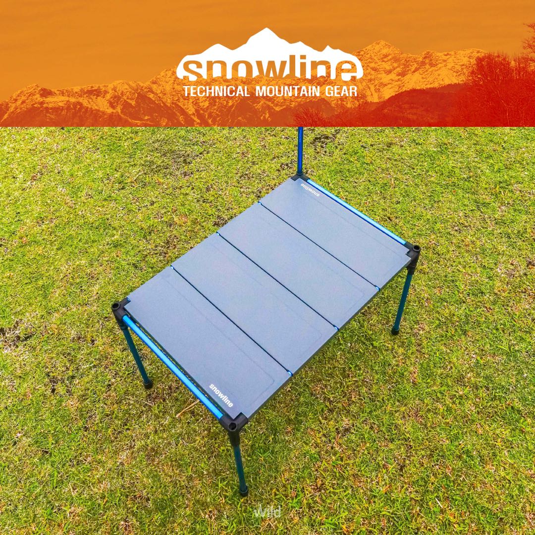 Snowline Cube Table M4 鋁板露營摺枱, 興趣及遊戲, 旅行, 旅遊- 旅行