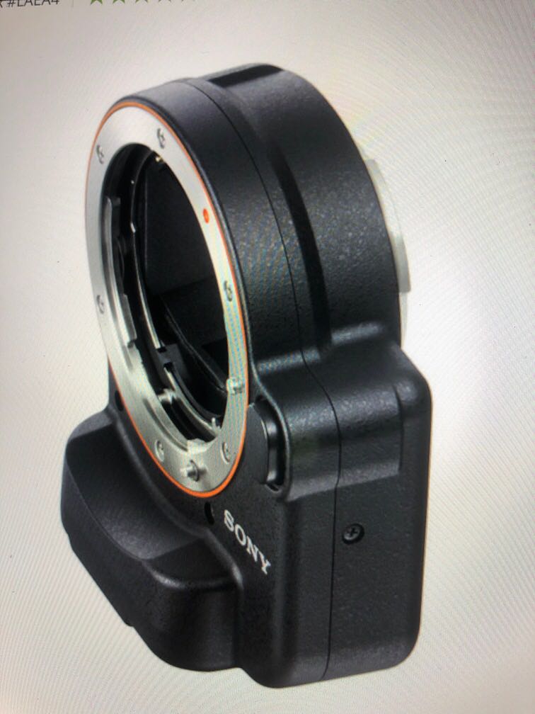 Sony Amount to Emount Lens adapter with translucent mirror tech