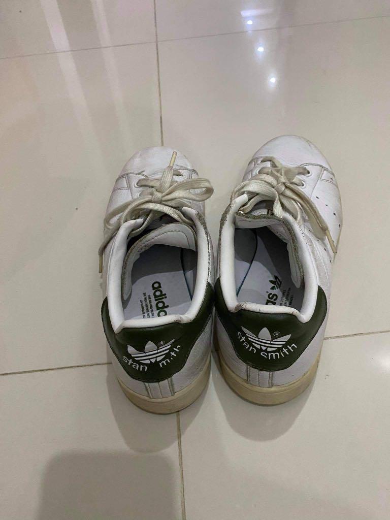 Stan Smith White Olive Green Men s Fashion Footwear Sneakers on
