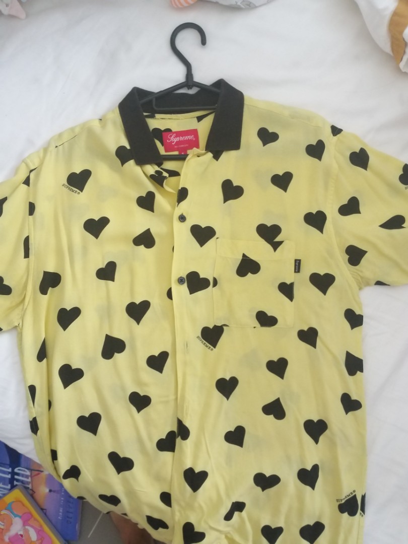 supreme hearts rayon shirt