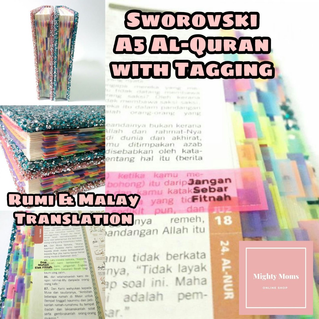 Swarovski Al Quran A5 With Tagging Pre Order Hobbies Toys Collectibles Memorabilia Religious Items On Carousell
