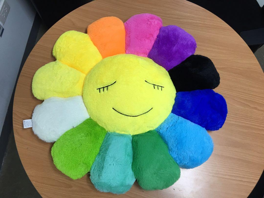 Takashi Murakami Sunflower plush pillow prototype, Hobbies & Toys,  Stationary & Craft, Handmade Craft on Carousell