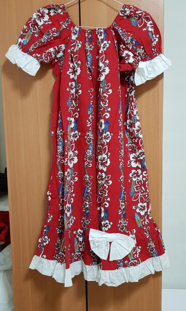Red muumuu dress outlet