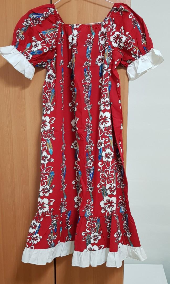 Red muumuu dress outlet