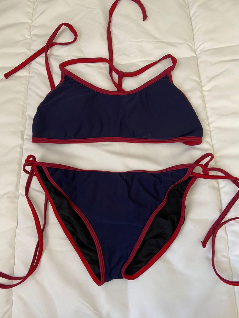 Two-piece swimsuit (Category: Coats, Jackets and Outerwear) located in Bacoor. Submitted by prelovedfor75php (Listing ID 1048706434, Image 1). Description: Bought this in boracay and I only wore it once. Can’t find the size but it fit me and im a size small :-).