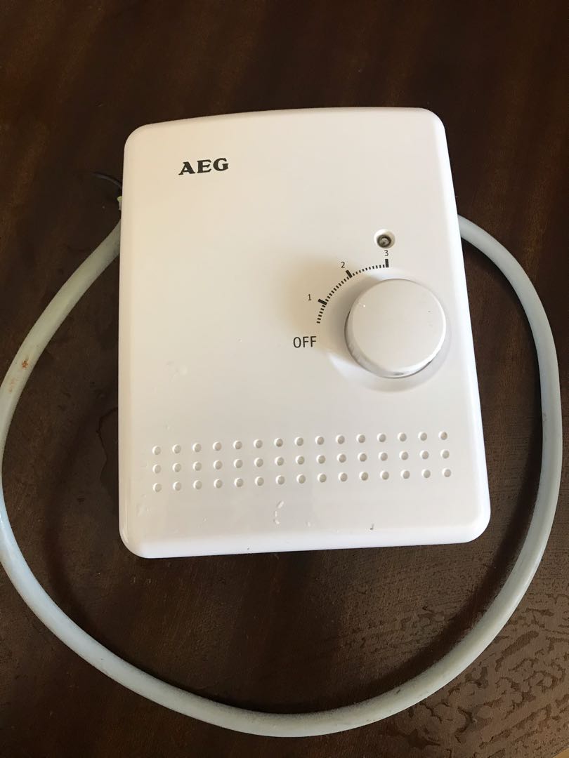 Used AEG multi point water heater in good condition, TV u0026 Home Appliances,  Air Conditioning and Heating on Carousell