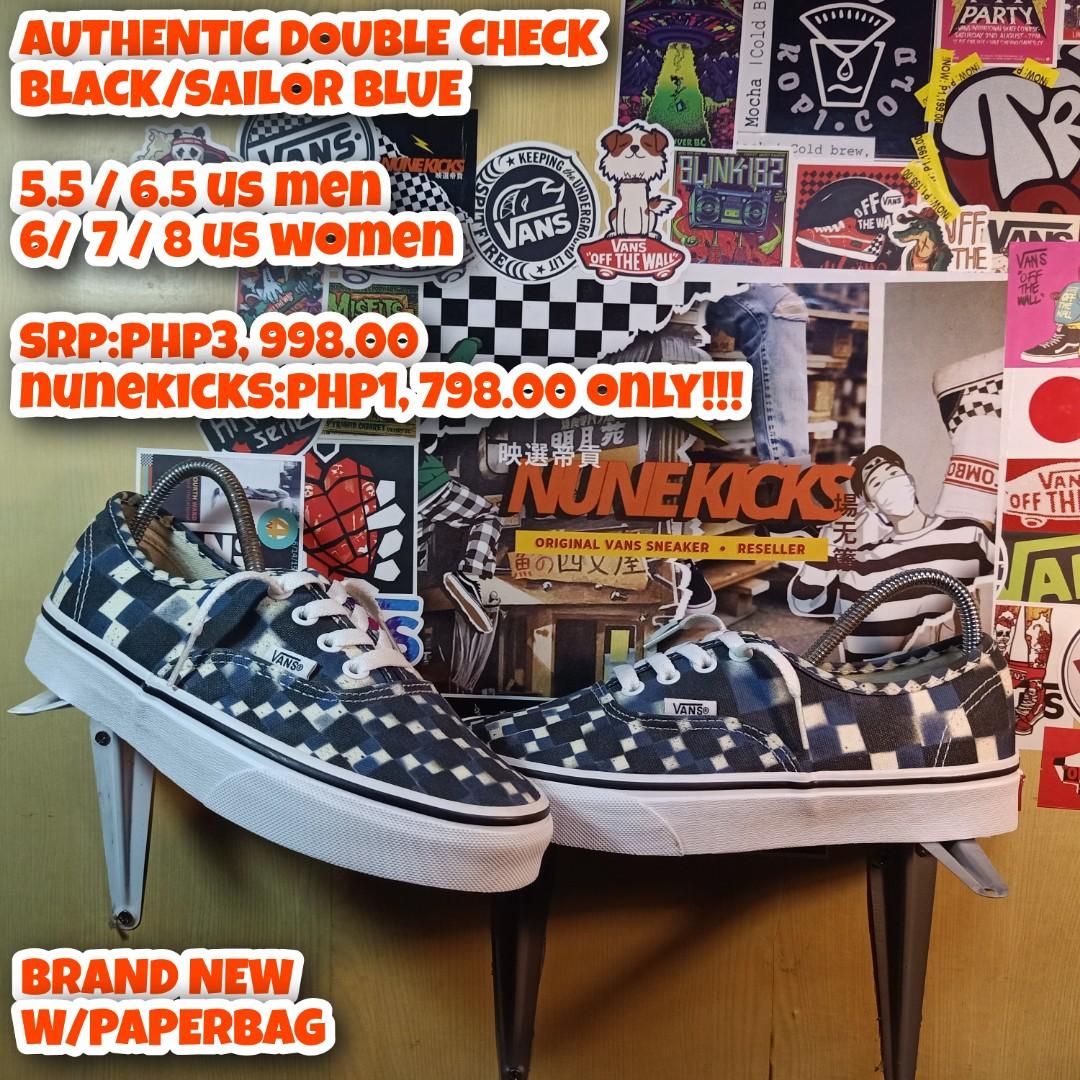 Double check vans sale
