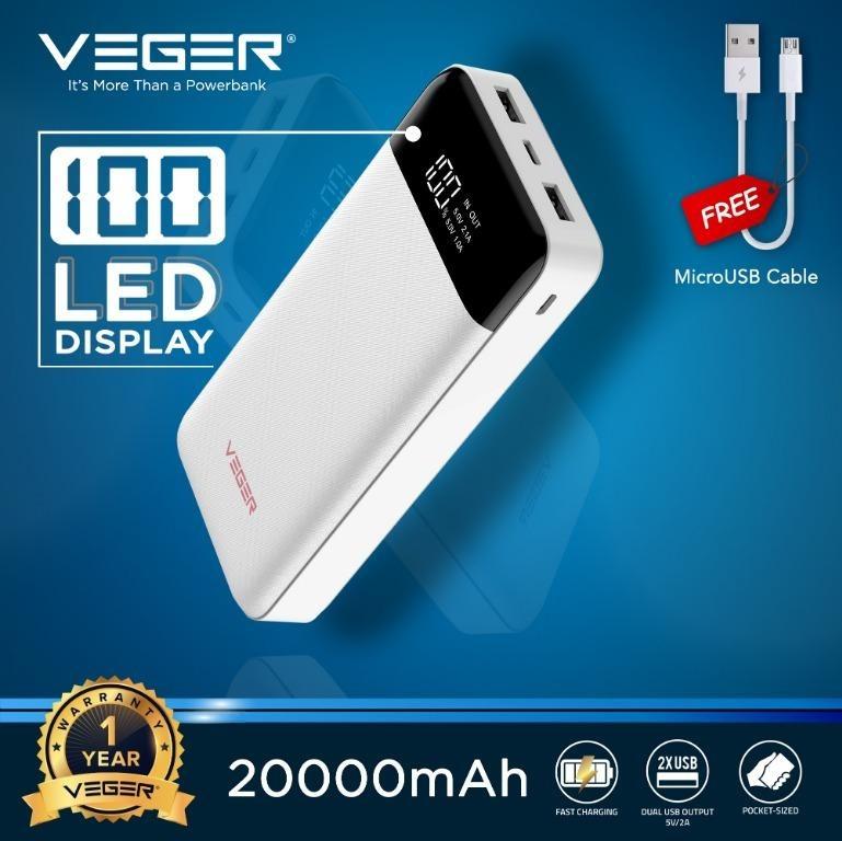 Veger 20000mah Power bank, Mobile Phones & Gadgets, Mobile ...