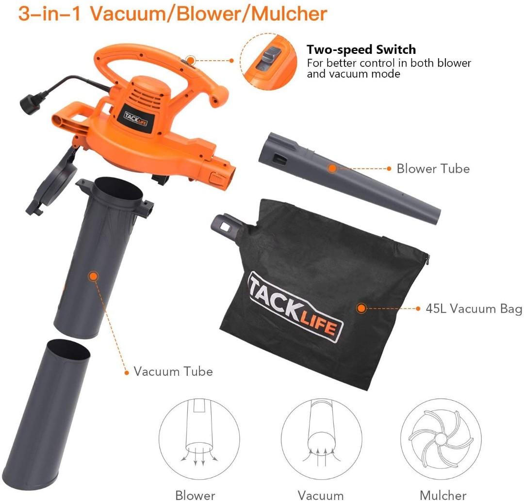 Tacklife cheap blower vacuum