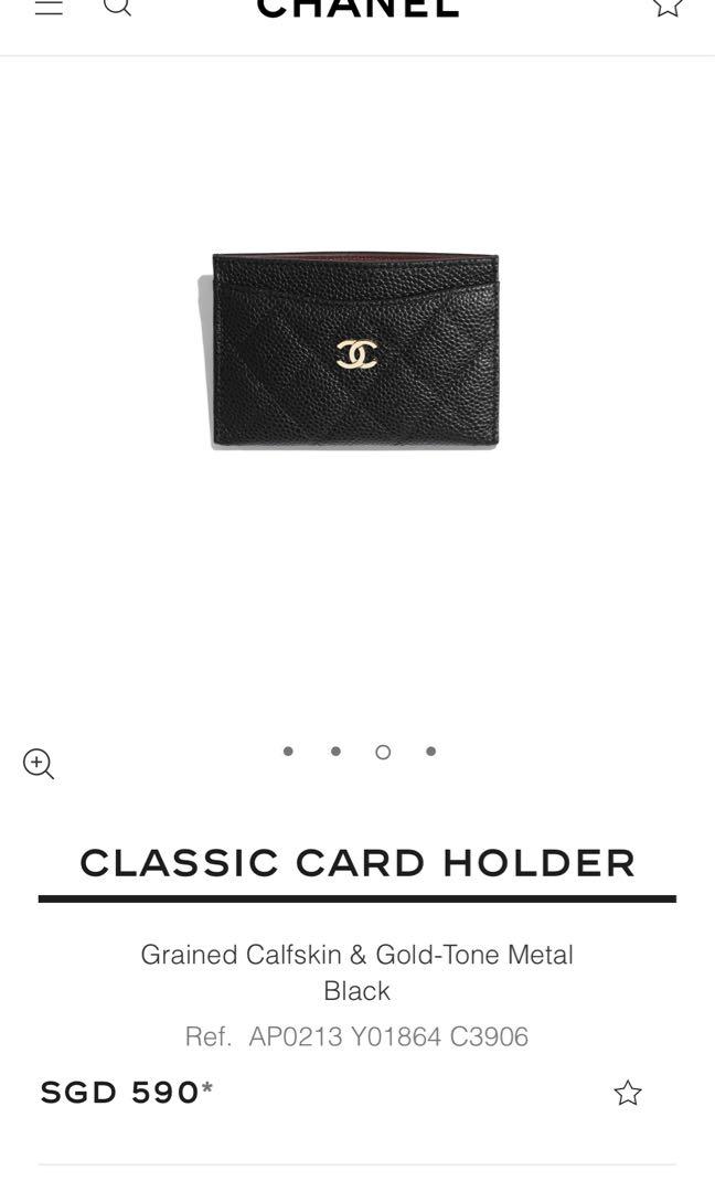 chanel card case wallet