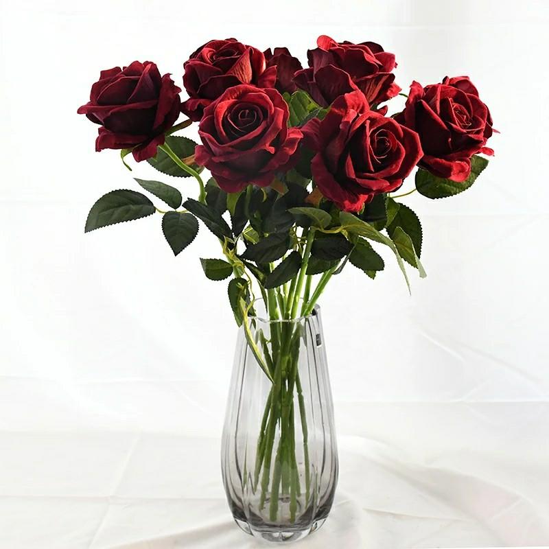 Real touch rose bouquet clearance