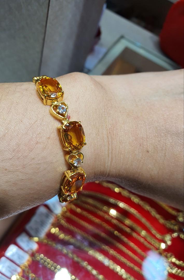 White and yellow best sale gold bracelet