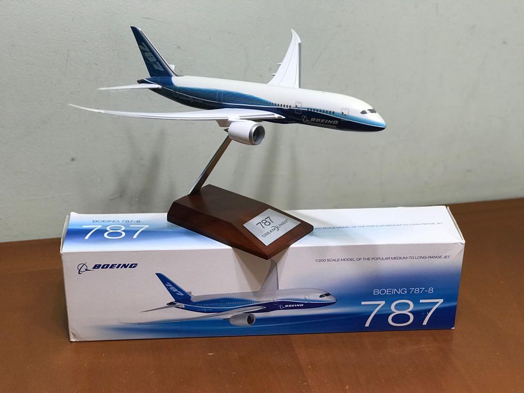 波音Boeing 787-8 1:200 飛機模型, 興趣及遊戲, 收藏品及紀念品, 明星 