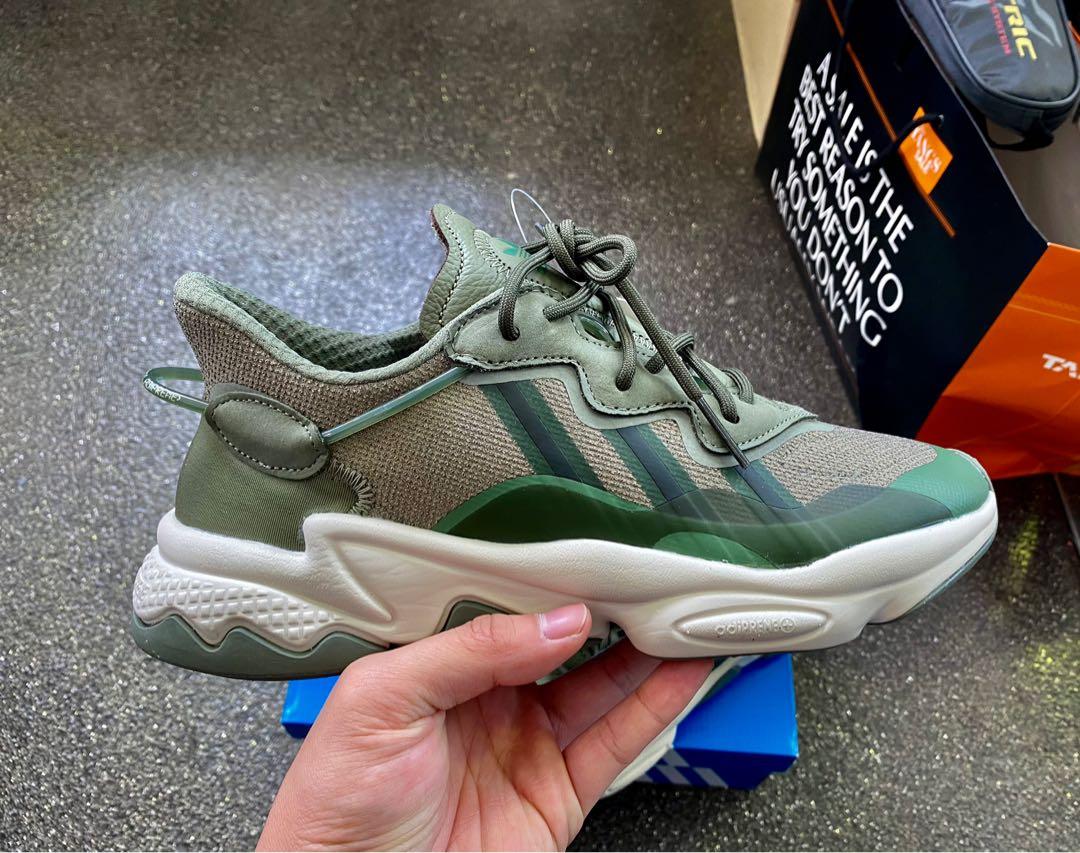 Adidas Ozweego Olive Green Men s Fashion Footwear Sneakers on