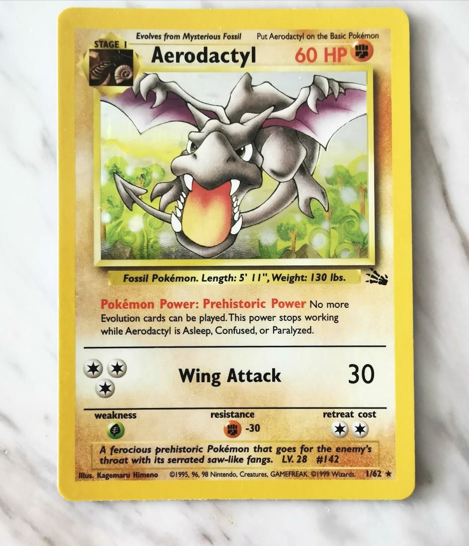 Pokemon Aerodactyl 1/62 Holo Fossil - NM 