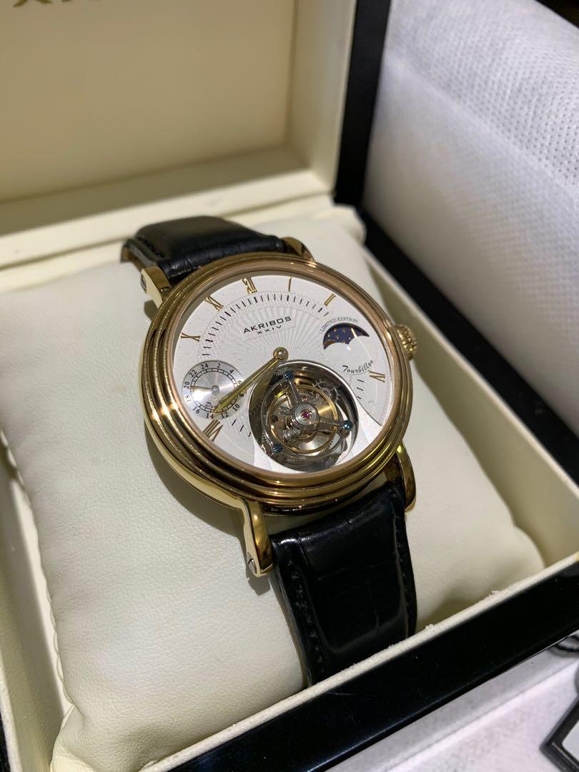 Akribos tourbillon watch store