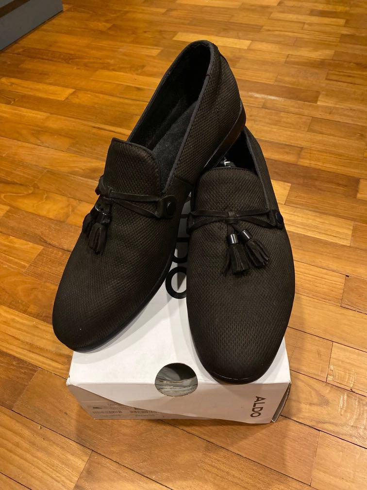 Aldo mens black best sale suede shoes