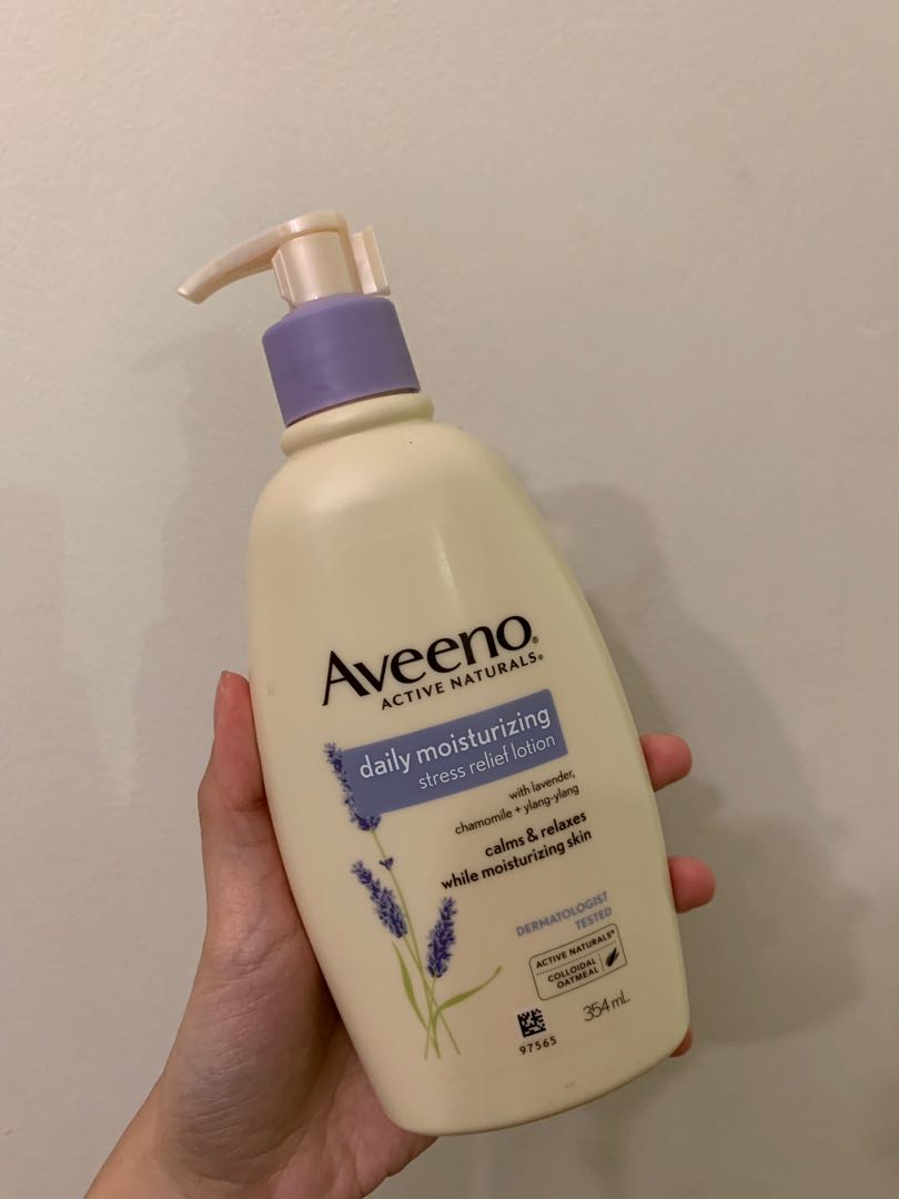 lotion aveeno stress relief