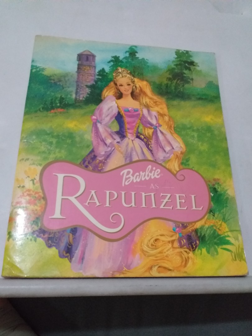 Barbie rapunzel book clearance