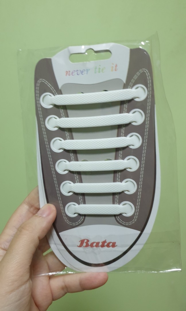 Bata never tie it shoelaces one pair