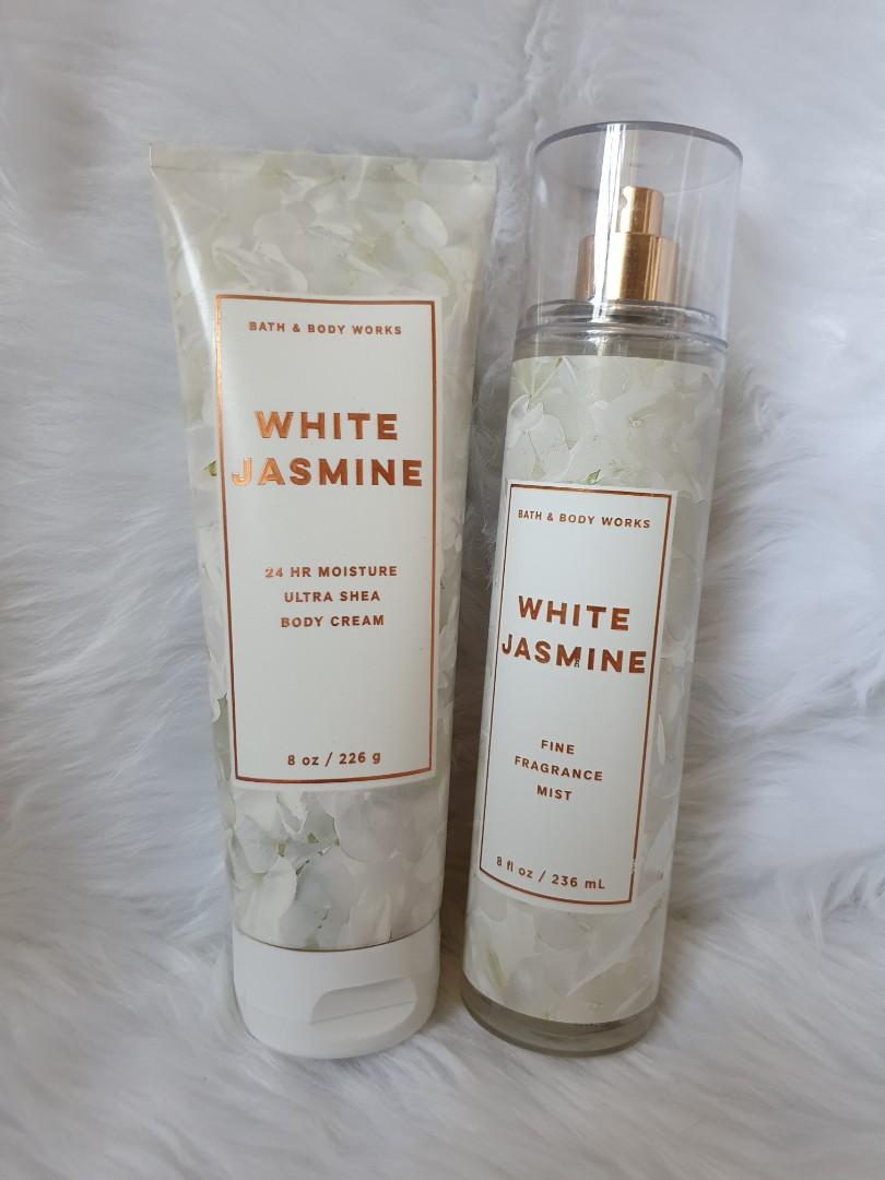 Bath and Body Works White Jasmine Fragrance Mist and Ultra Shea Body