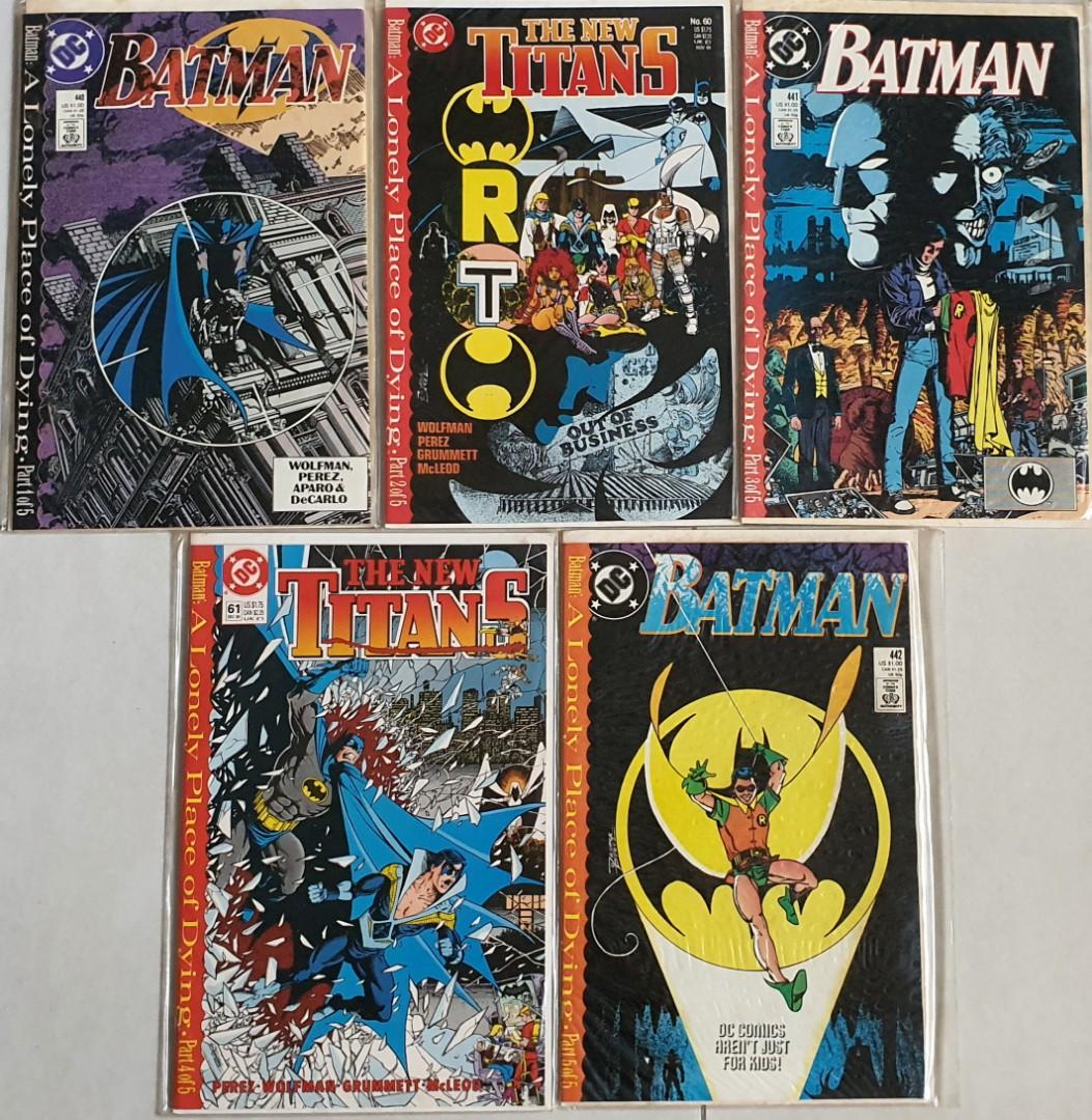 Batman: A Lonely Place of Dying (Full set of 5), Hobbies & Toys,  Memorabilia & Collectibles, Fan Merchandise on Carousell