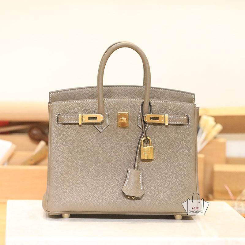 Birkin25 Togo Leather 18 Etoupe Grey Luxury Bags Wallets on Carousell