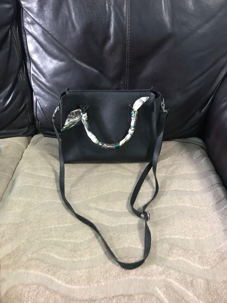 sling bag with scarf
