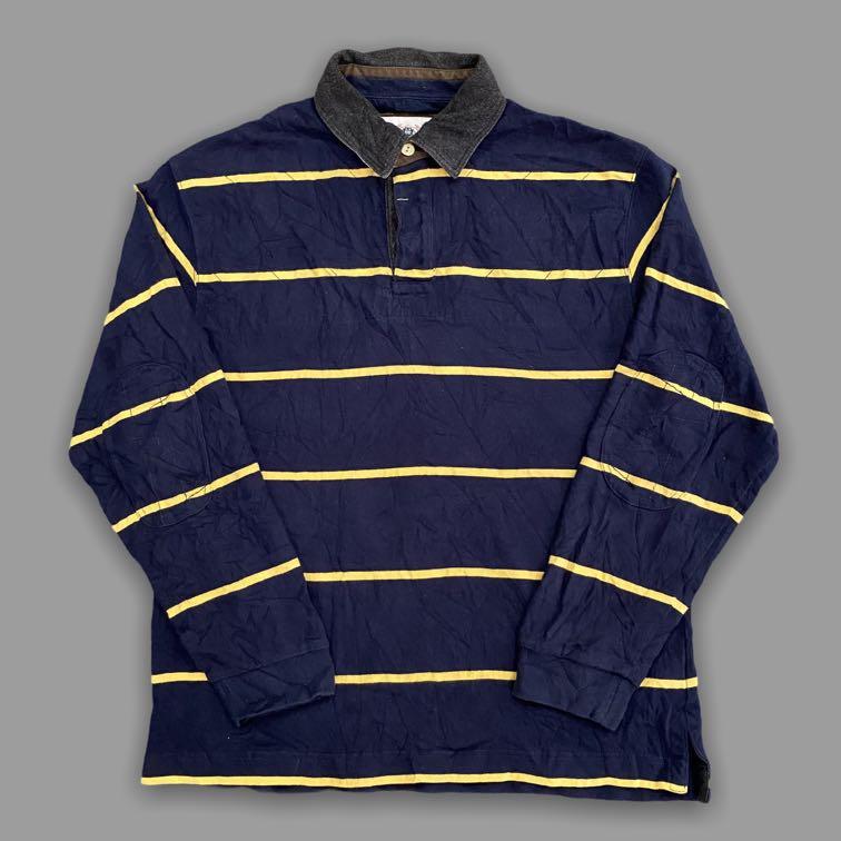 BLUE HARBOUR RUGBY SHIRT, Men's Fashion 