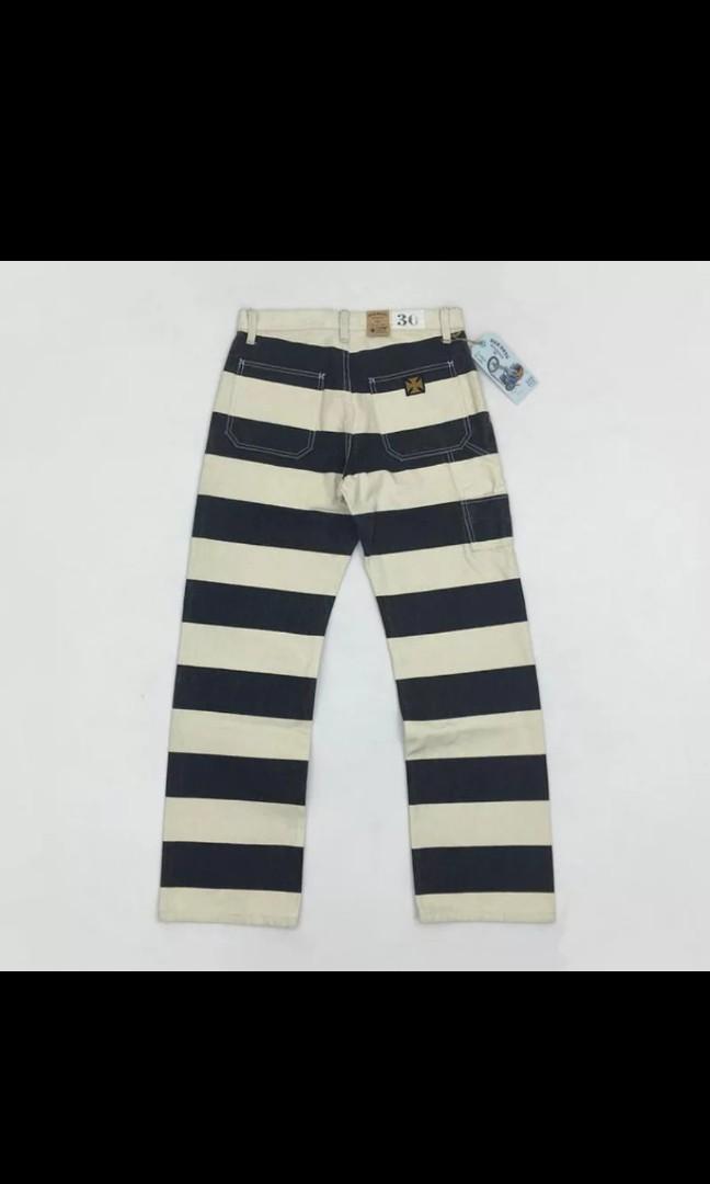 Striped online prison pants