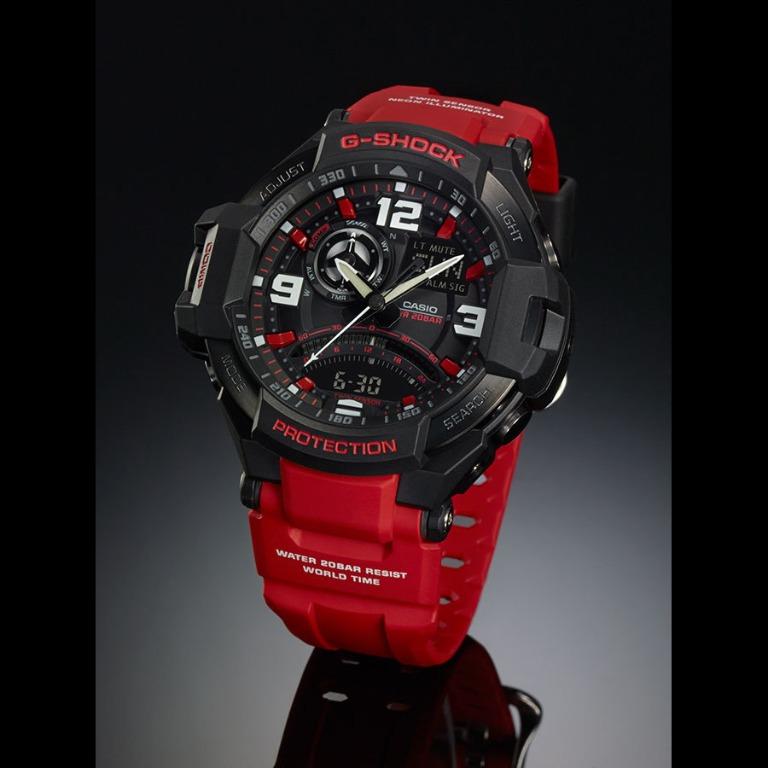 Casio G Shock Gravitymaster GA1000 4B Men s Watch Twin Sensor