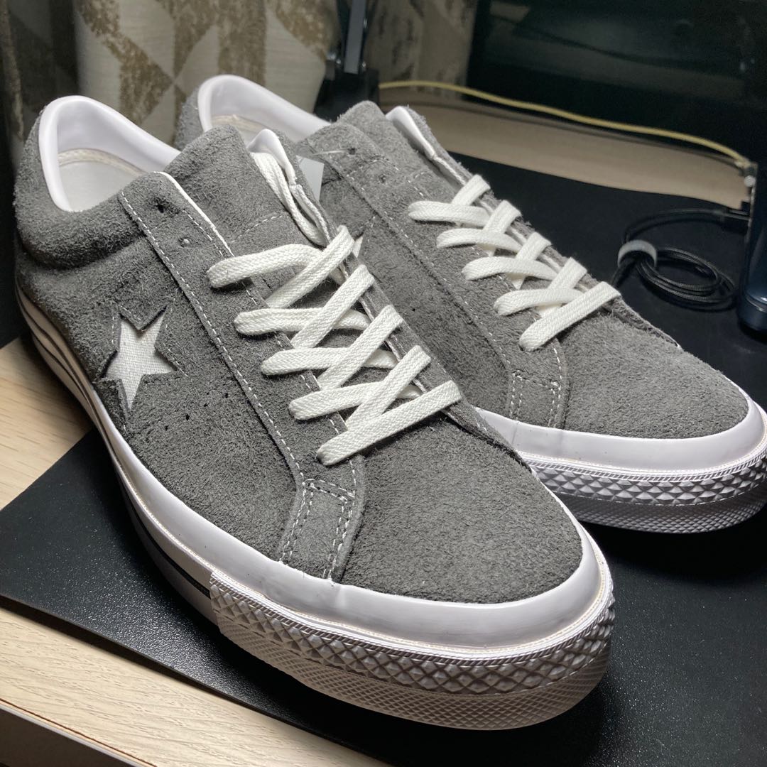 Converse One Star Ox Carbon Grey Suede Leather