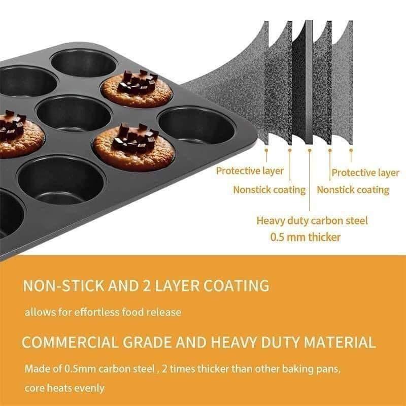 Cookies Mold Pan (Category: Bakeware) located in Taguig. Submitted by i_am_blessygrei (Listing ID 1048857784, Image 2). Description: 🔸️ Non-stick Cookies Mould Pan ▪️size: 14x10 inches ▪️12 slot/cups For Pickup only.