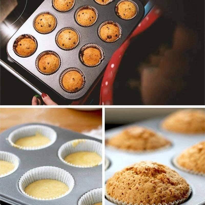 Cookies Mold Pan (Category: Bakeware) located in Taguig. Submitted by i_am_blessygrei (Listing ID 1048857784, Image 1). Description: 🔸️ Non-stick Cookies Mould Pan ▪️size: 14x10 inches ▪️12 slot/cups For Pickup only.