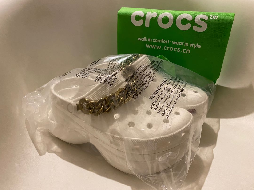 Crocs classic bae clog with chain on sale