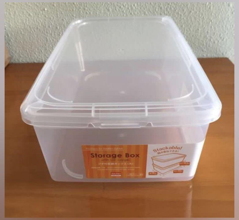 Daiso Plastic Storage Container, Furniture & Home Living, Kitchenware