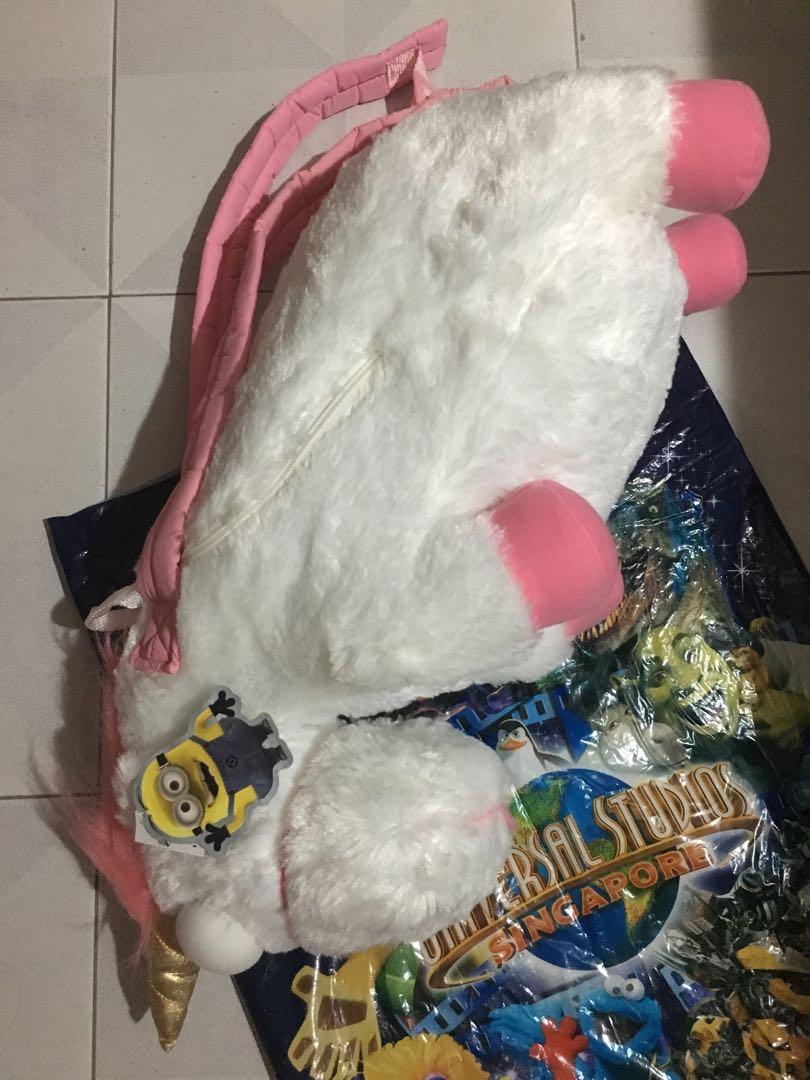 Universal Studios Despicable Me Unicorn Plush Backpack New with Tag 