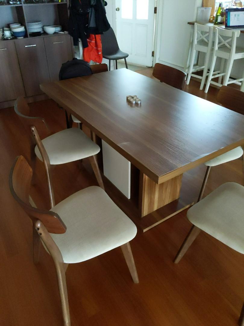 Dining table (Category: Tables & Sets) located in Singapore. Submitted by mrcoffebean (Listing ID 1048916062, Image 1). Description: dining table 69 x 34 inch tabletop.