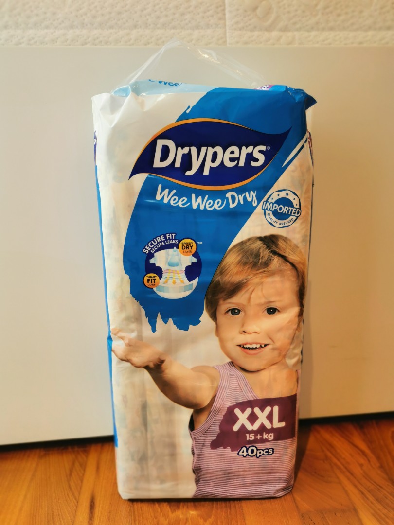 Drypers XXL Tape Diapers BN, Babies & Kids, Bathing & Changing, Diapers