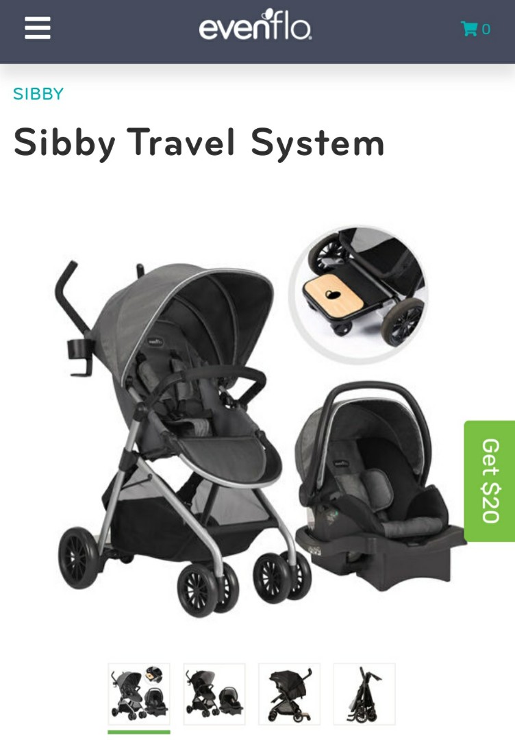 Sibby travel discount system evenflo