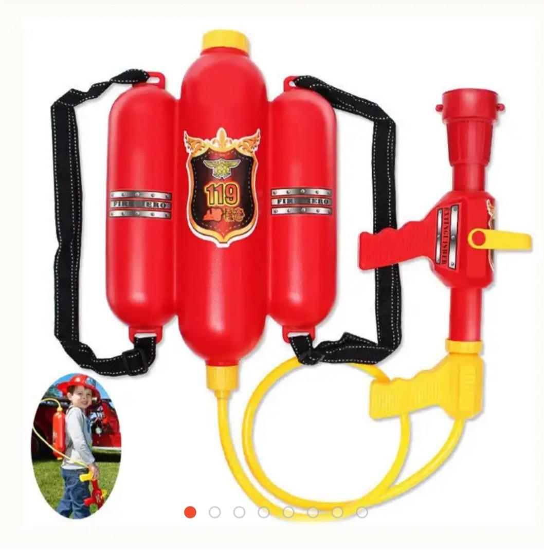 Fireman Backpack Water Gun Pump, Hobbies & Toys, Toys & Games on Carousell