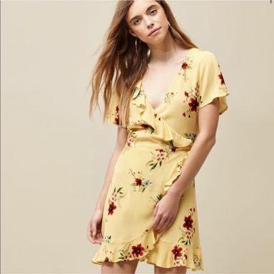 pacsun wrap dress