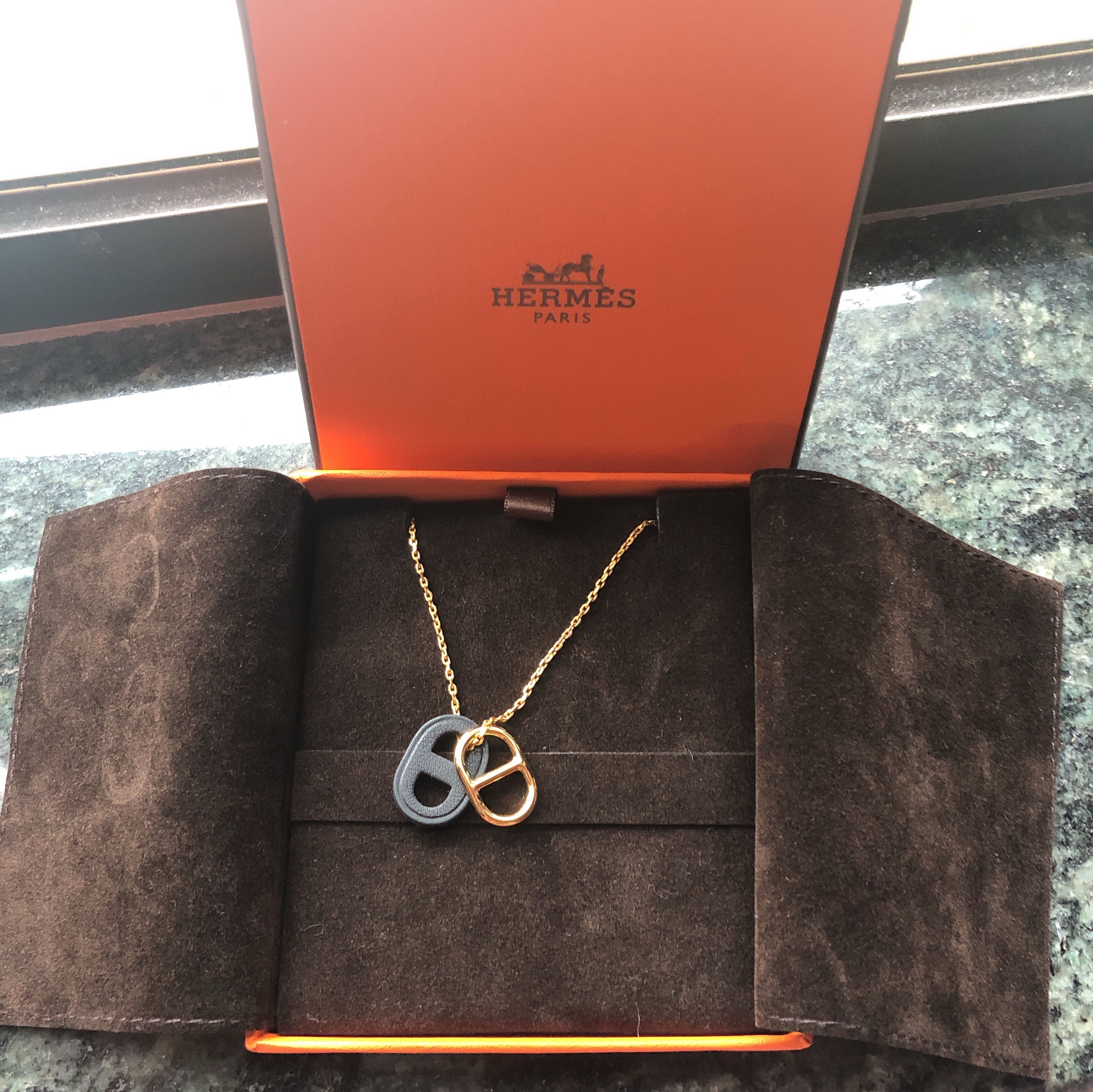 Hermes o store maillon necklace