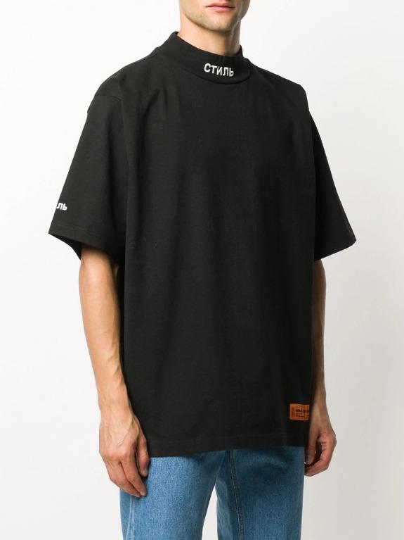 Heron preston mock neck t shirt sales