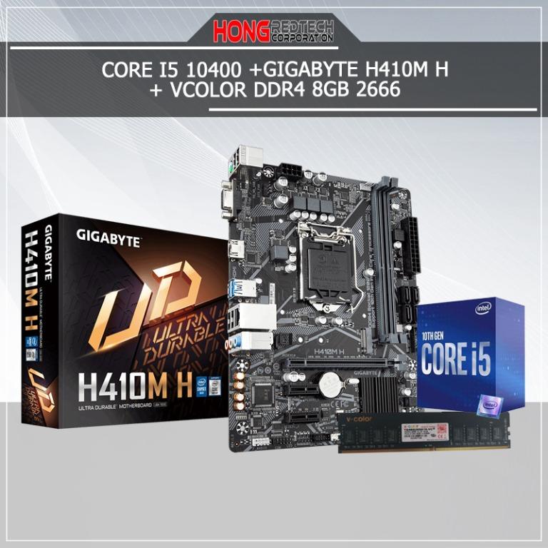 Intel Core i5-10400F / Gigabyte H410M / MSI GeForce RTX 3050