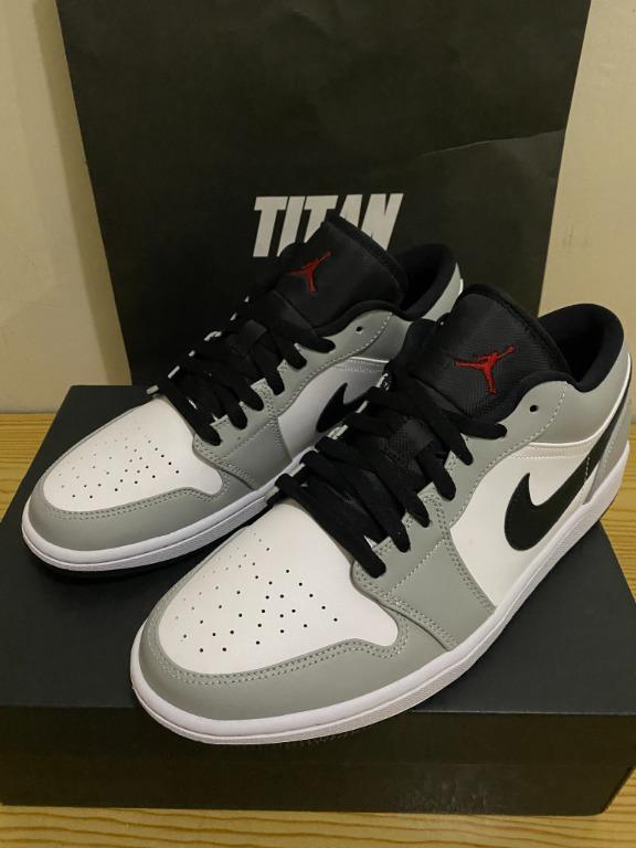 Jordan 1 Low Light Smoke Grey Men S Fashion Footwear Sneakers On Carousell
