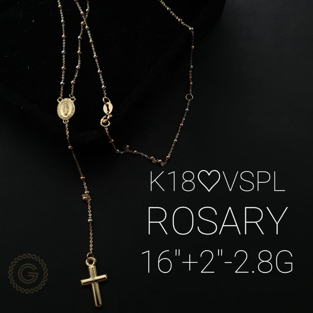 10 karat outlet gold rosary necklace